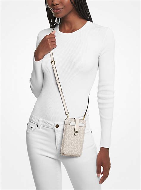 michael kors women's medium logo smartphone crossbody bag|michael kors smartphone crossbody bag.